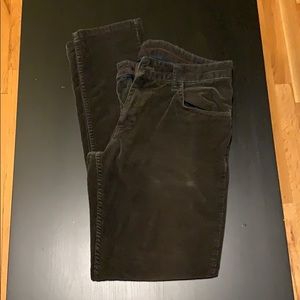Zara Brown Corduroy slim pants